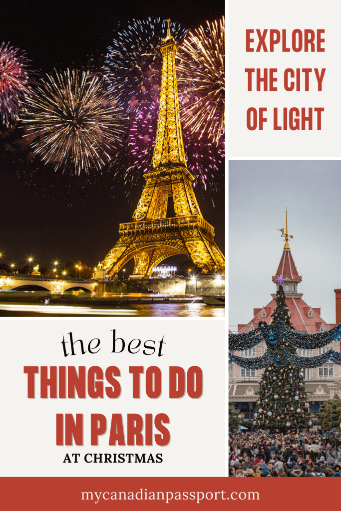 Things to do in Paris at Christmas Pin