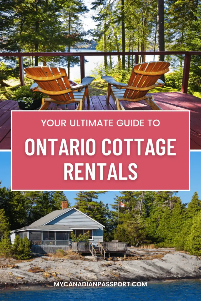 Ontario cottage rentals pin