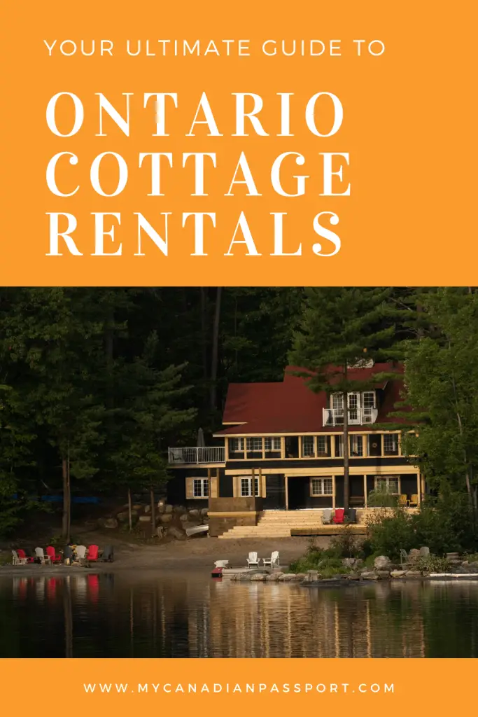 Ontario cottage rentals pin