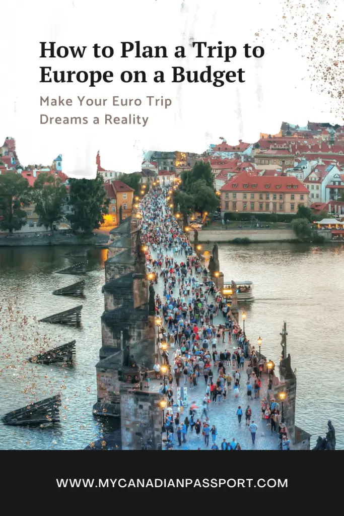 Planning a Budget-Friendly Trip to Europe Pin