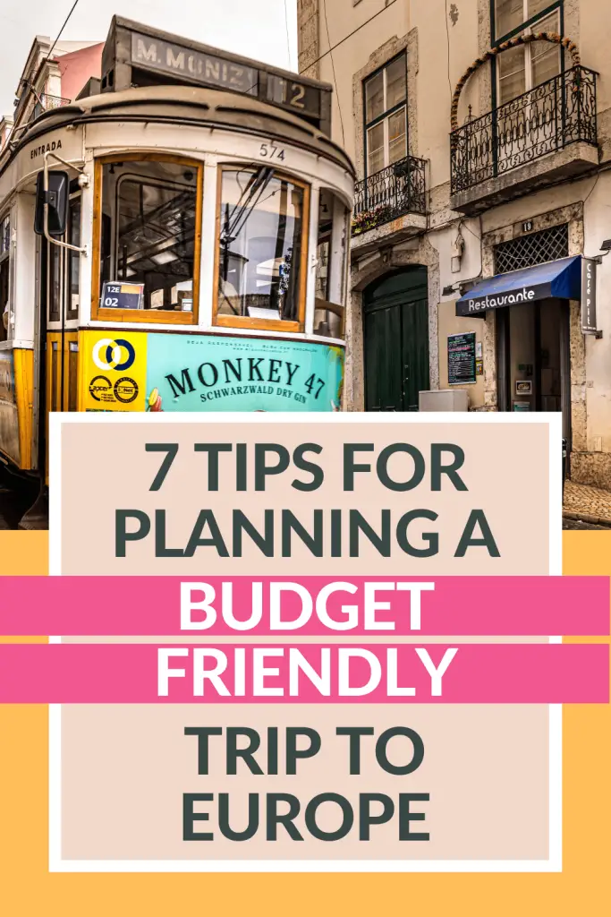 Planning a Budget-Friendly Trip to Europe Pin